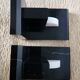 Geometric bookends in black marble and white stone – Art Deco style