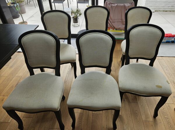 Lot de 6 chaises médaillon Maison du monde