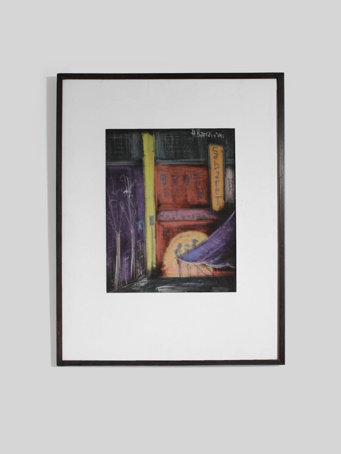 Henryk Barczyński "Paris" In Pastel, 38.5×49.5cm, 1920s