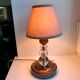 Table lamp in copper and art deco glass 30s