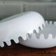 Mebel Clam ashtray from the 1970s by Alan Fletcher in white.