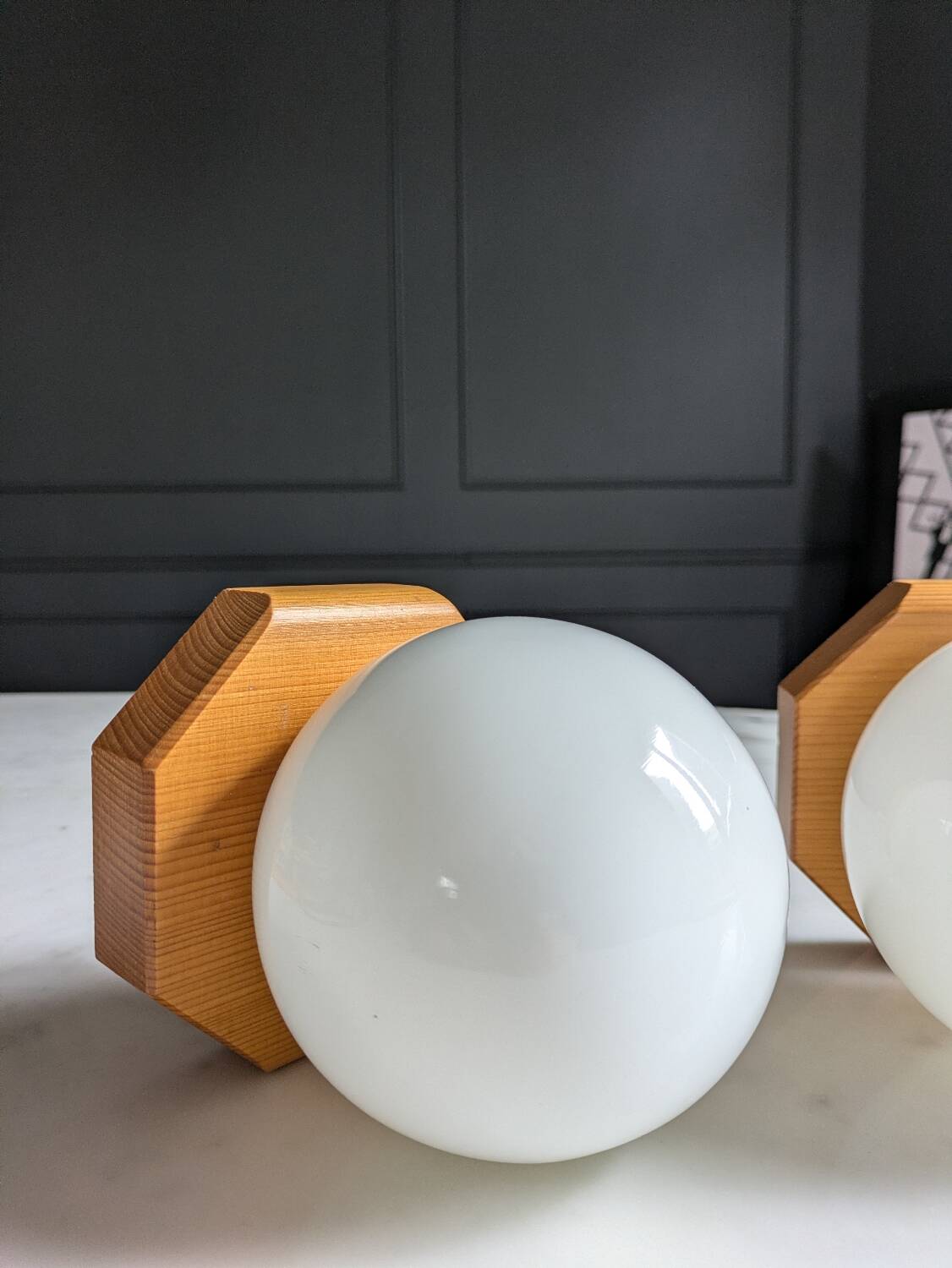 80's Wall Sconces Duo