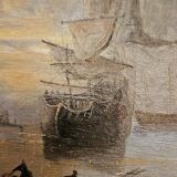 TURNER Oil on Panel Marine