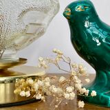 Lampe à poser globe vintage en verre