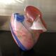 Vase sculpture en forme de coeur