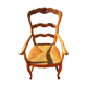 Rustic chair Louis XV mulched in cherry