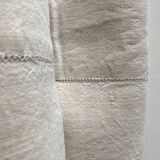 Reserve sheet in un embroidered raw linen yarn