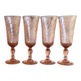 Set of 4 champagne flutes Rosaline