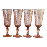 Set of 4 champagne flutes Rosaline