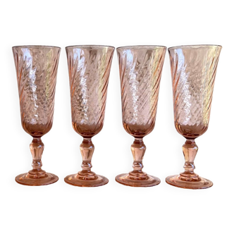 Set of 4 champagne flutes Rosaline