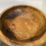 Plat en bois brulé