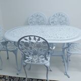 Crafted aluminum garden table