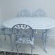 Crafted aluminum garden table