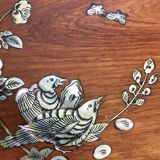 Wood and mother-of-pearl top