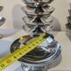 18 low sorbet cups in stainless steel chrome