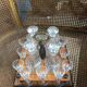 Liqueur cellar period Charles X 19 eme and crystal factory 19 eme complete
