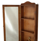 Vitrine murale artisanale en bois vintage
