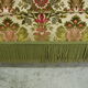 Vintage velvet flowers fringed sofa