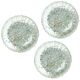 Set of 3 textured moulded glass ceiling lights/wall lights from the 1970s.