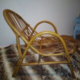 Scandinavian rattan chair