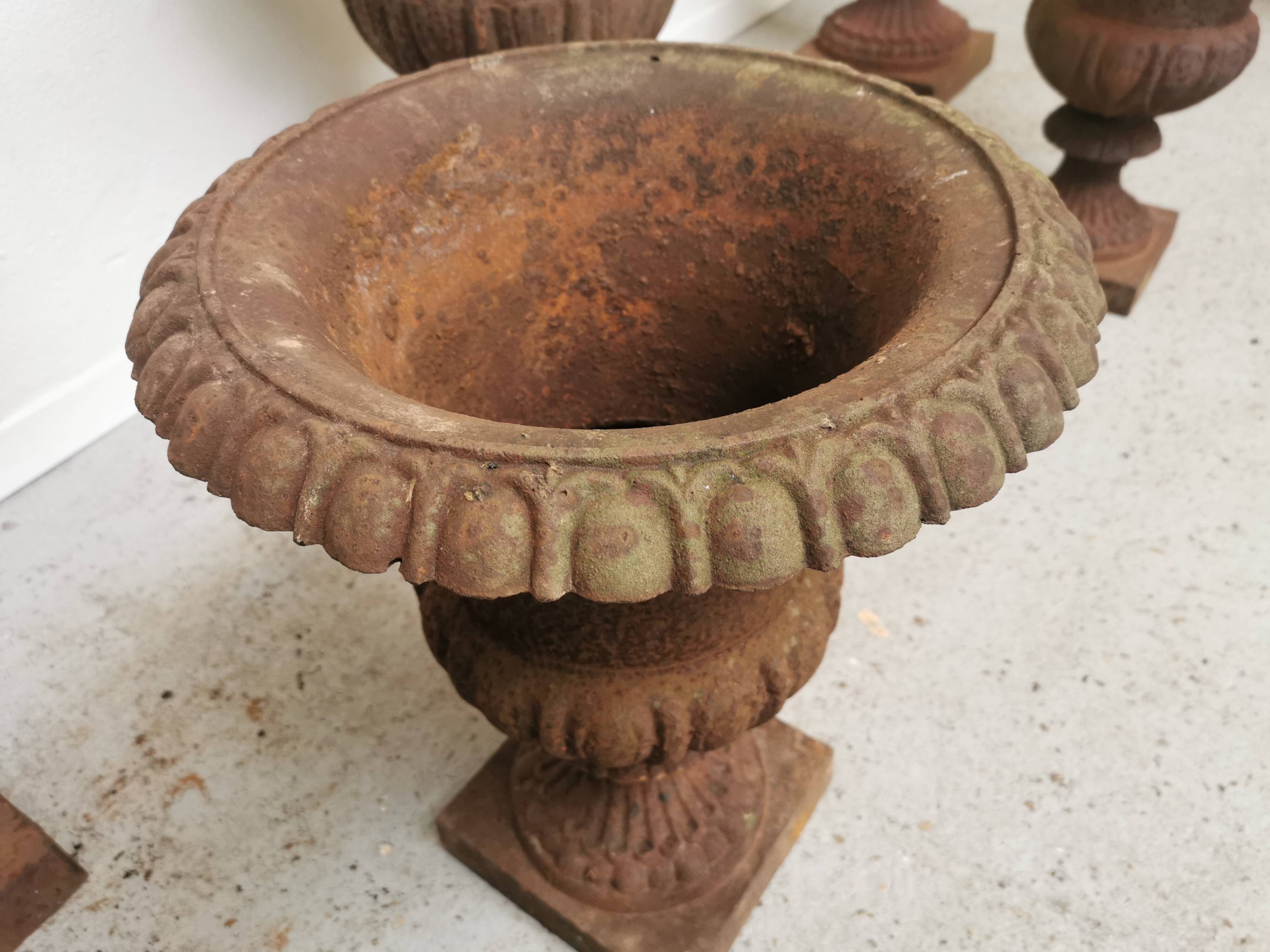 Paire de vase Médicis en fonte 50cm
