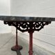 Late 19th century console in cast iron and marble
