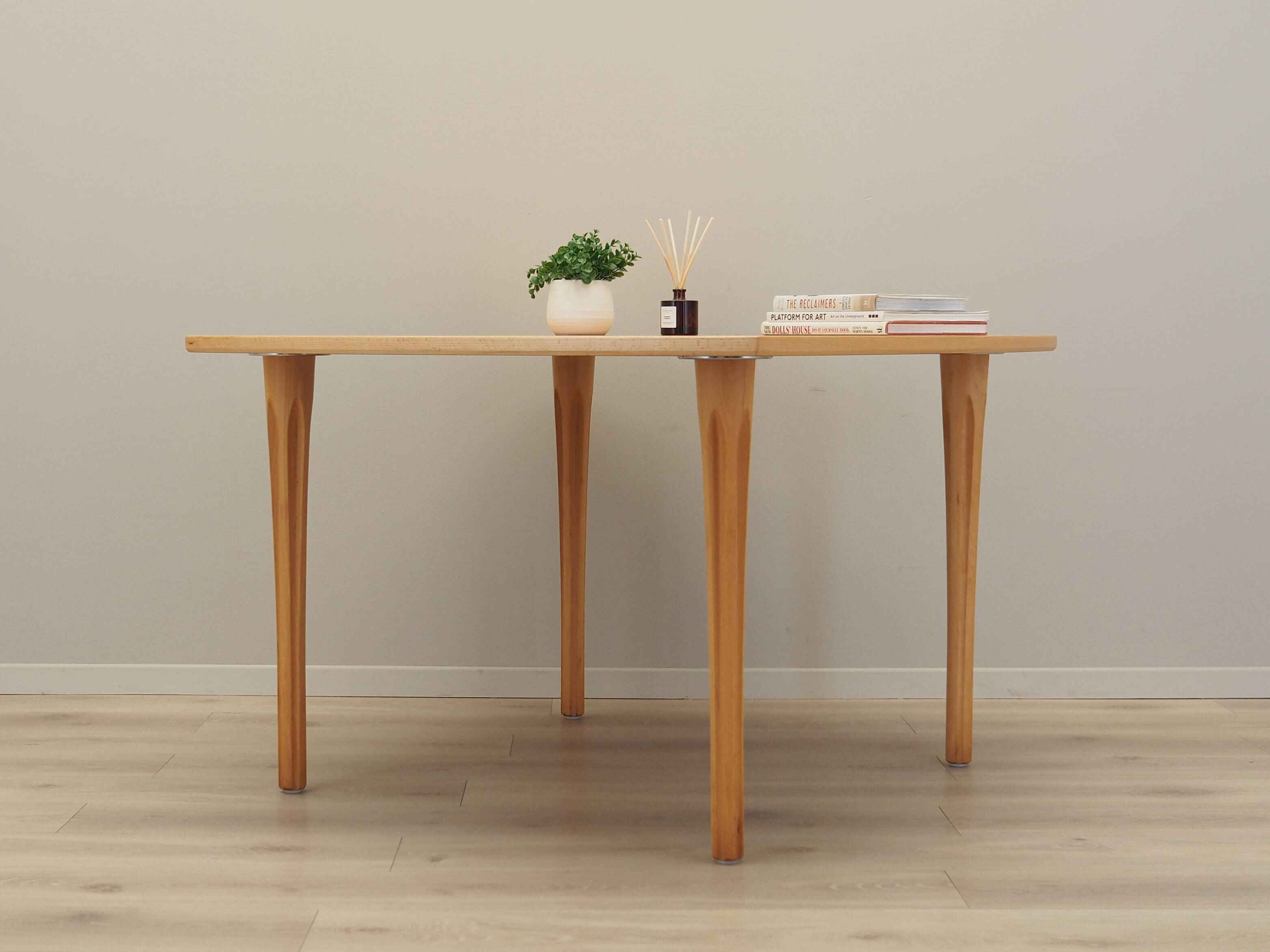 Beech table, Danish design, 1970s, designer: Takshi Okamura & Erik Marquardsen, production: Getama