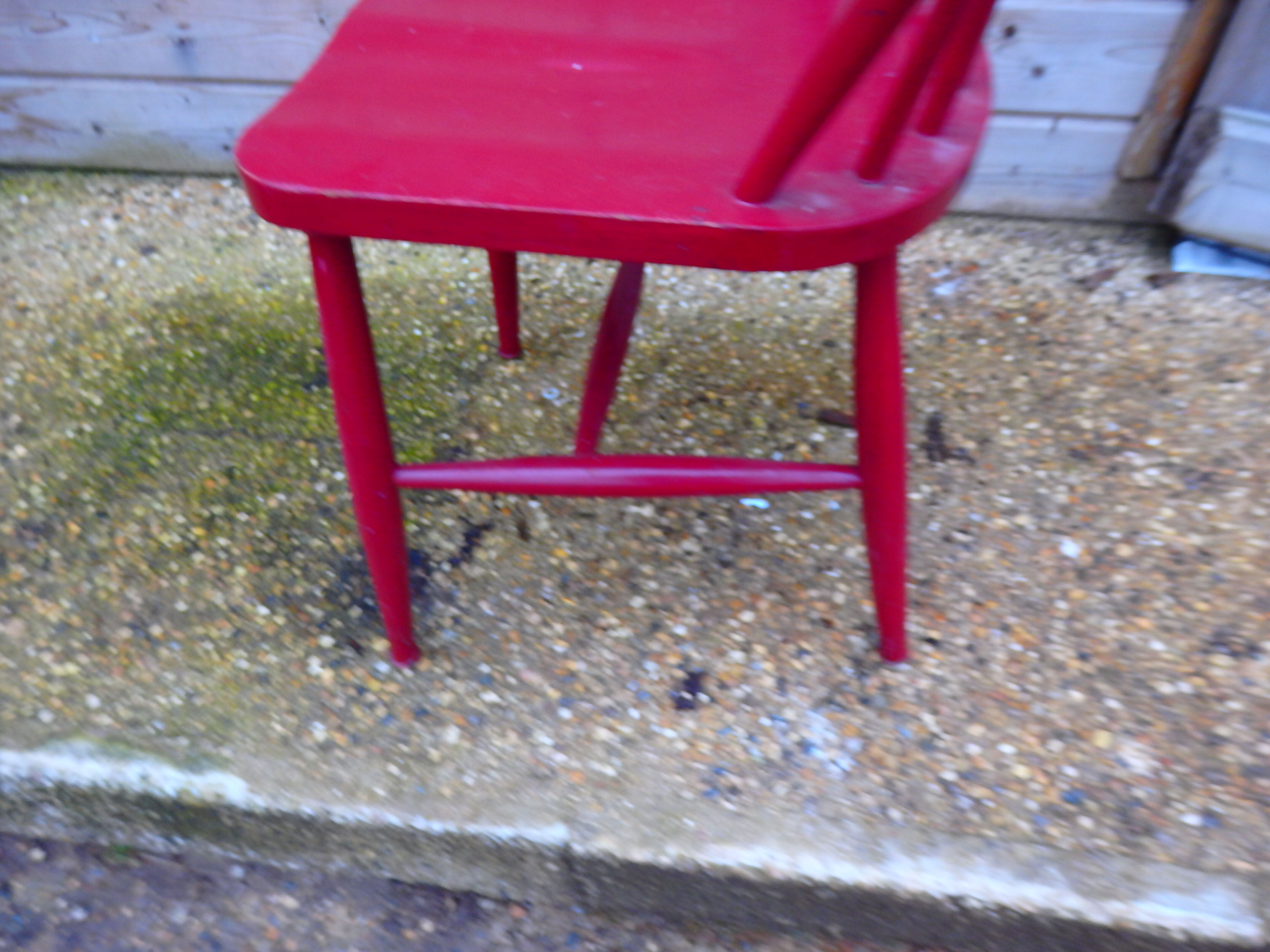 Scandinavian red chair