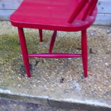 Scandinavian red chair