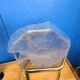 Plat feuille en verre vintage