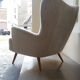 Organic wingback chairs in the 50-60s vintage armchair