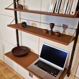 Teak wall shelves, Vintage Scandinavian 1960s