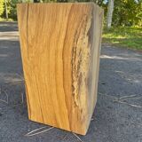 Pair of wooden end tables / stools