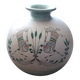 Vase rond en céramique italienne