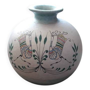 Round Italian ceramic vase