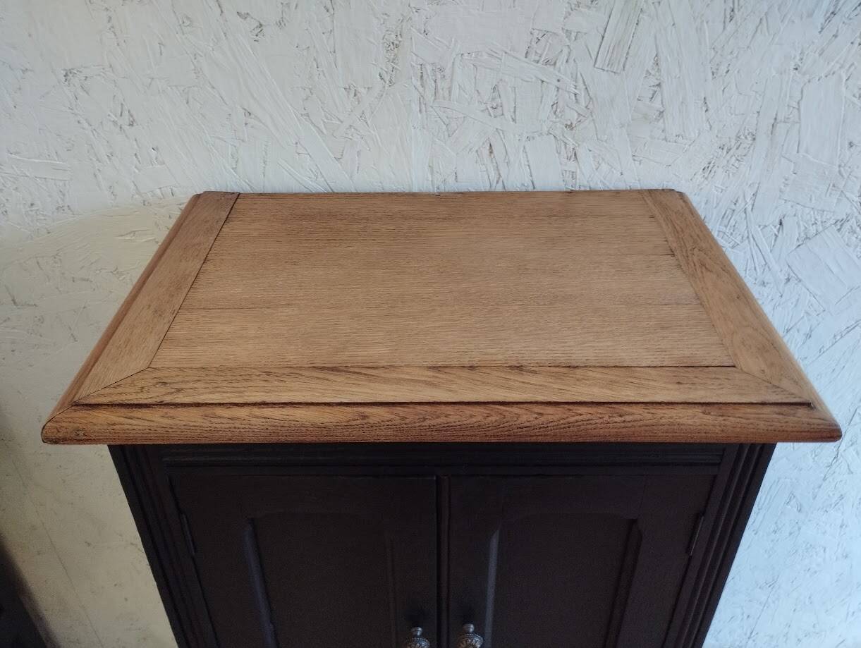 Sideboard, sideboard in black painted wood