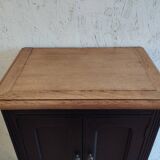 Sideboard, sideboard in black painted wood