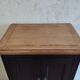 Sideboard, sideboard in black painted wood