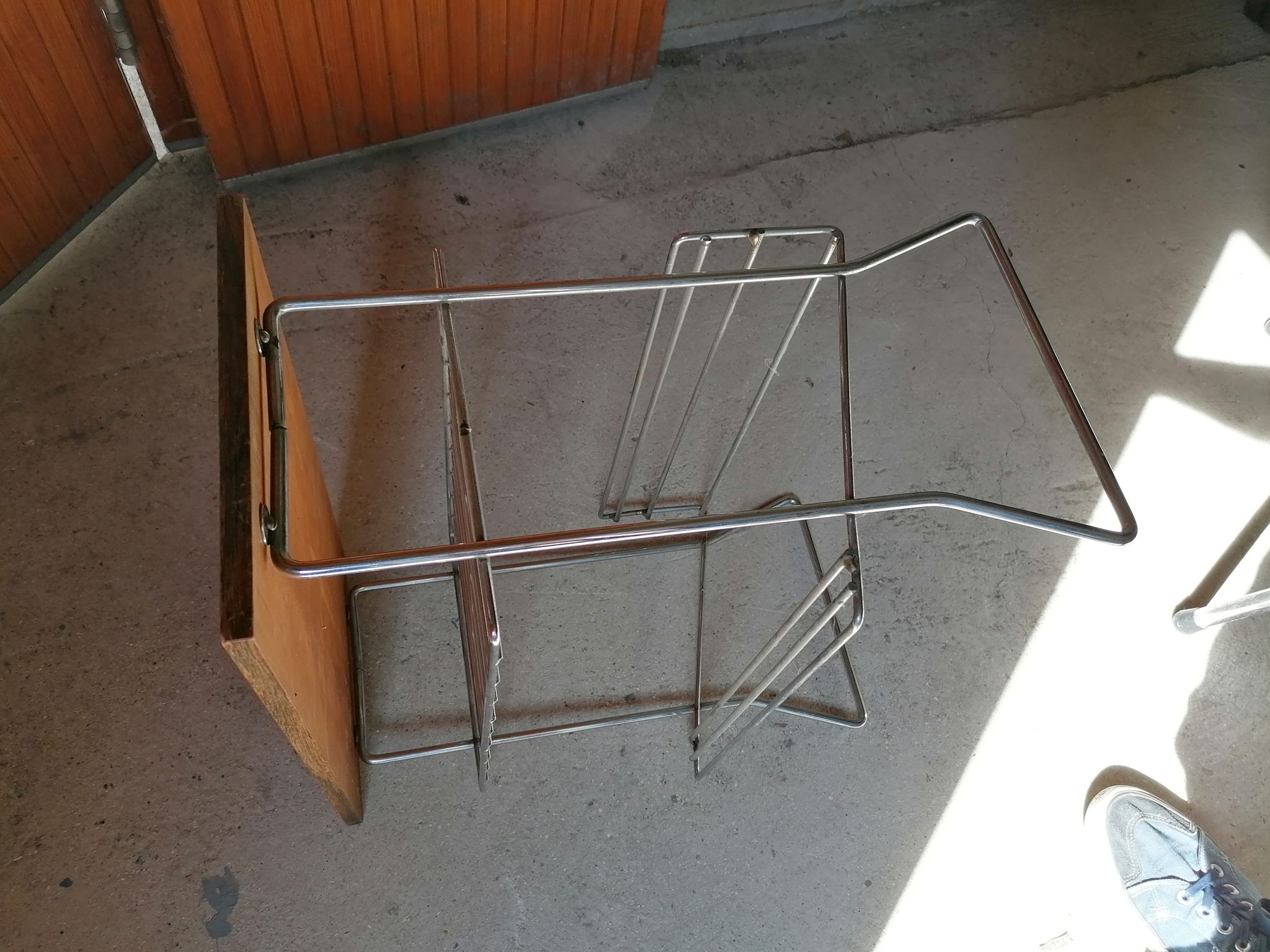 Table door reviews end of sofa line of steel chrome wengué vintage
