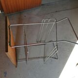 Table door reviews end of sofa line of steel chrome wengué vintage