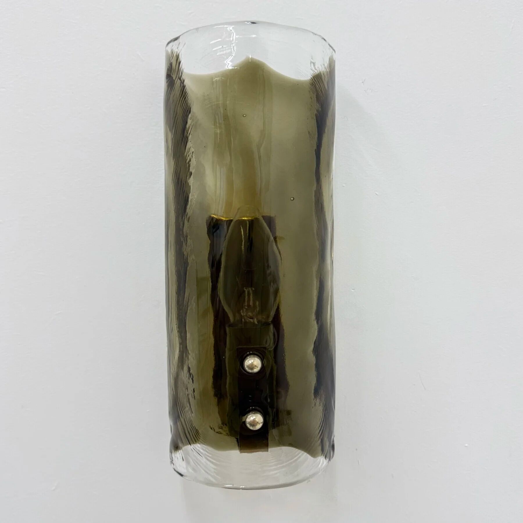 Mid-century glass wall lamp sconce J.T. Kalmar, 1970s, Germany