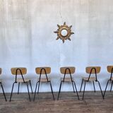 Series of 6 vintage chairs