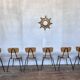 Series of 6 vintage chairs