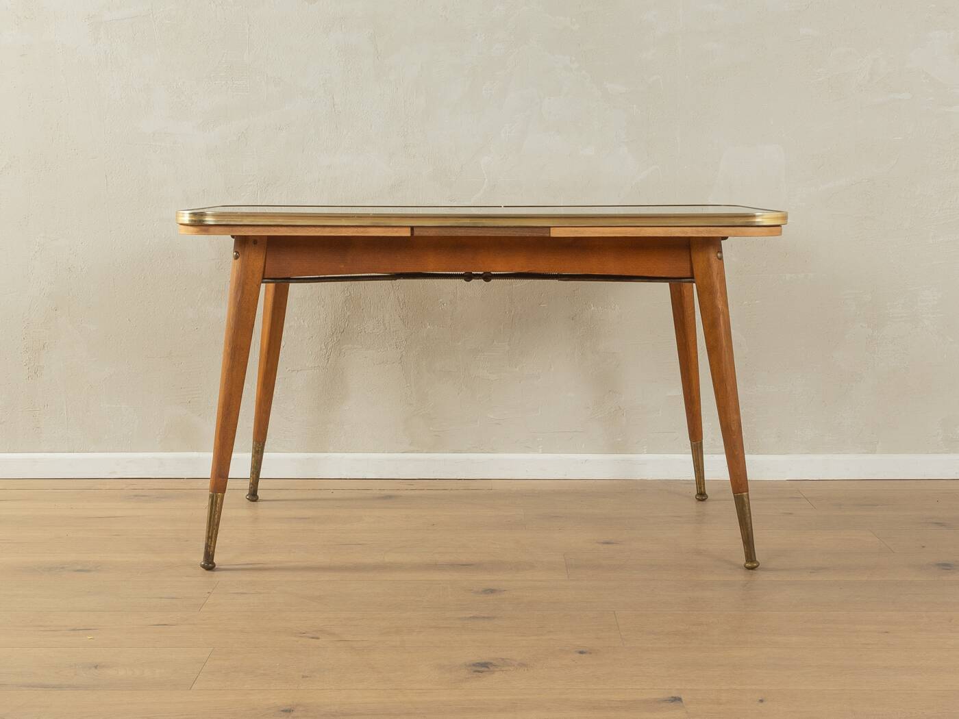 50s Extendable Glass/Wooden Table