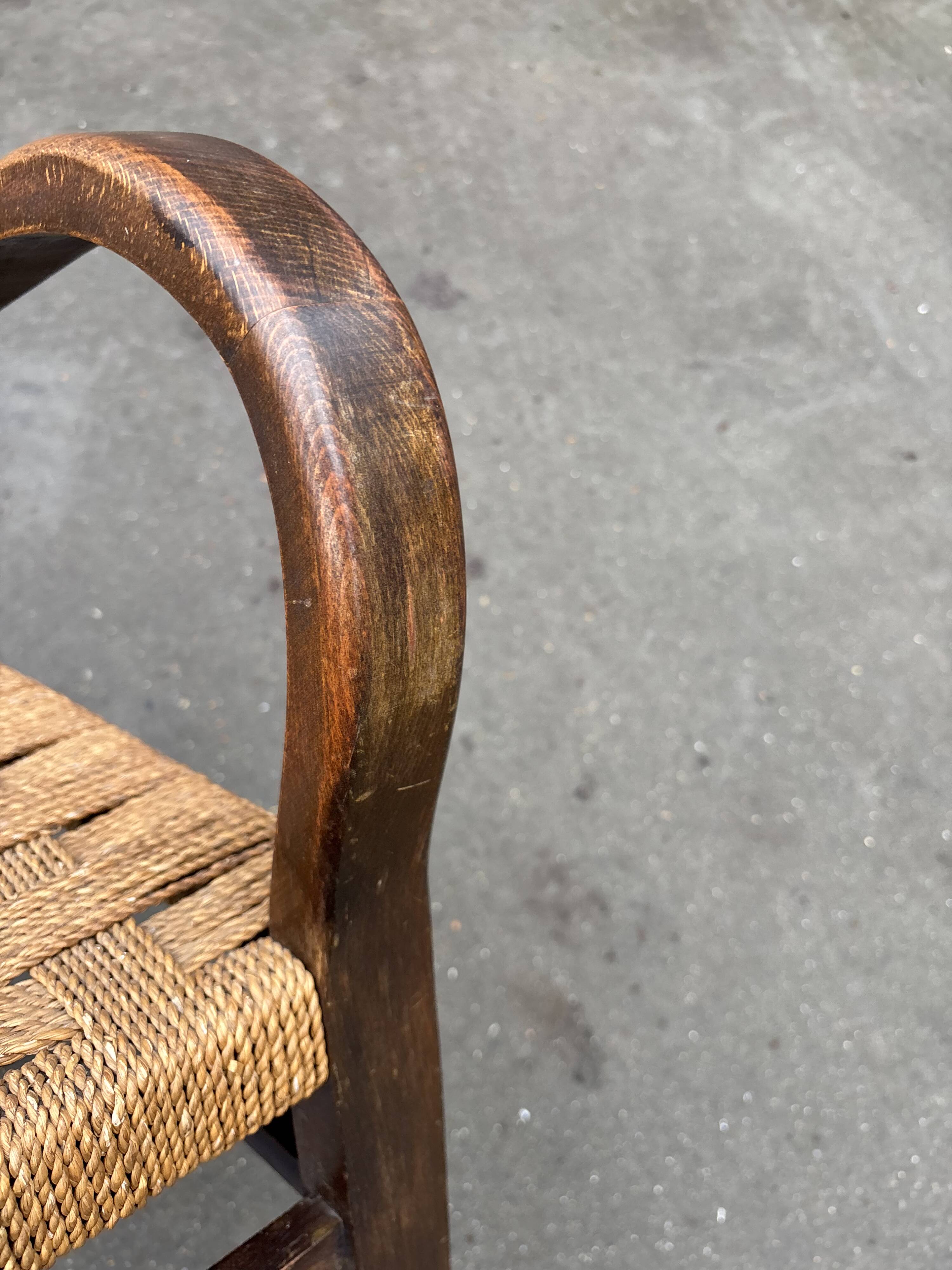 Bauhaus rope chair easy chair Erich Dieckmann style