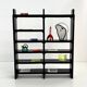 Modular black shelf by Olaf Von Bohr for Kartell, 1970