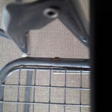 Pair of metal folding chairs