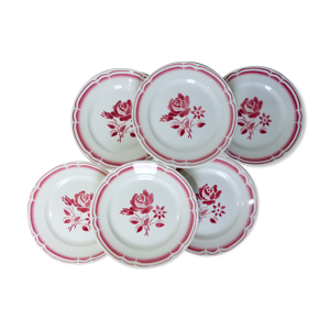 set de 6 assiettes plates