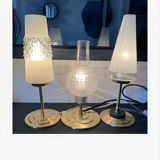 Diamond: brass lamp and antique glassware