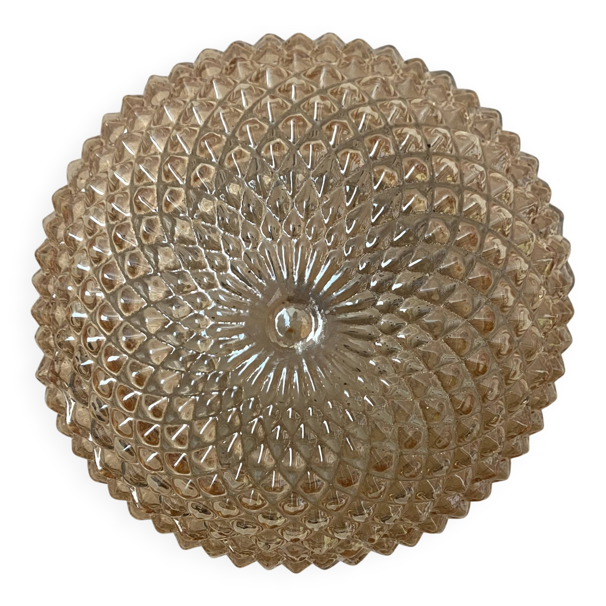 Vintage champagne round ceiling light